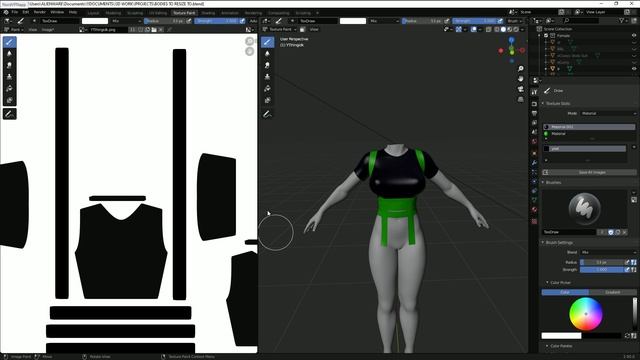 Texturing your Marvelous Designer Clothing in Blender 2.9 смотреть онлайн