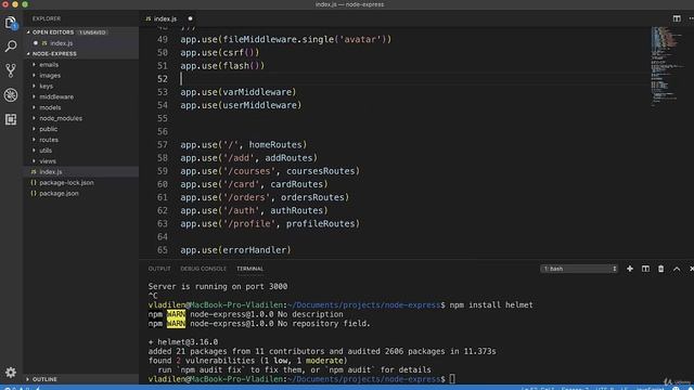 Полное руководство Node.JS Урок 80 Добавление хедеров_v720P смотреть онлайн