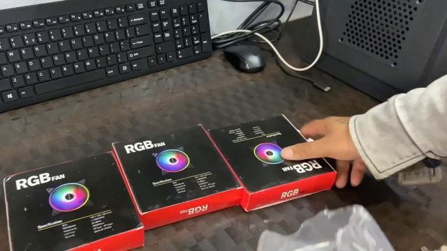 3 Pack RGB LED Series 120mm Fan for Computer Case, Unique Quiet LPC Cooling Fan 4Pin Molex connecto смотреть онлайн