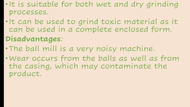 SIZE REDUCTION PART 2(Various Mills)