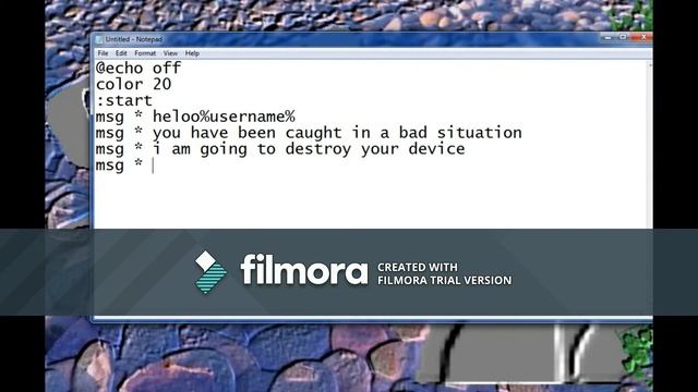 Make a virus with notepad смотреть онлайн