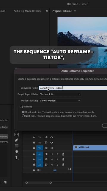 How to Resize Your Sequence in Premiere Pro #shorts смотреть онлайн