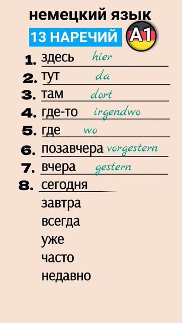 немецкие наречия а1 #shortvideo #немецкийдляначинающих #немецкийязык #немецкийснуля #shots #немецки смотреть онлайн