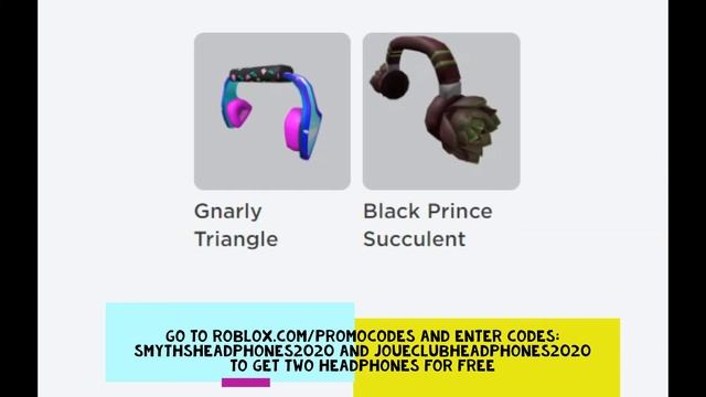 ROBLOX PROMO CODES | TWO NEW HEADPHONES | FREE! смотреть онлайн