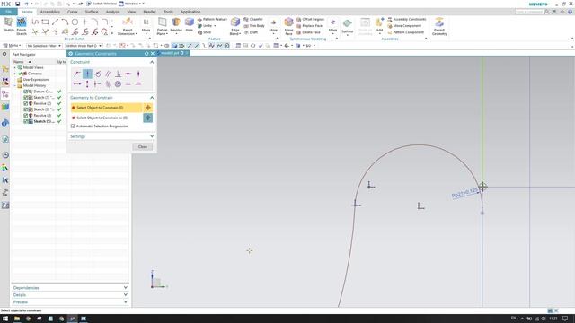 Siemens Unigraphics NX-Basic Part modeling Example 9 for beginners смотреть онлайн