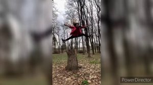 Шпагат в воздухе 🤯, красивые кадры 😍🤤!