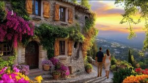 Самая красивая деревня на Французской Ривьере - Сен-Поль-де-Ванс, пешеходная экскурсия 4K 60FPS