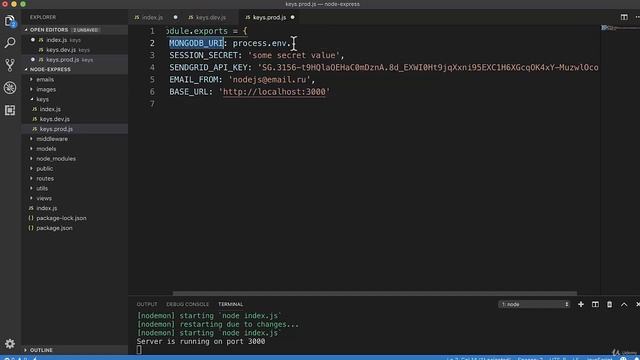 Полное руководство Node.JS Урок 79 Защита ключей_v720P смотреть онлайн