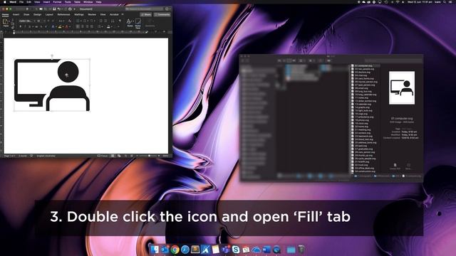 Microsoft Powerpoint - how to insert SVG icon and change colour смотреть онлайн