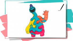 Улыбашка! Как нарисовать Доуи Poppy Playtime 4 / How to draw Doey