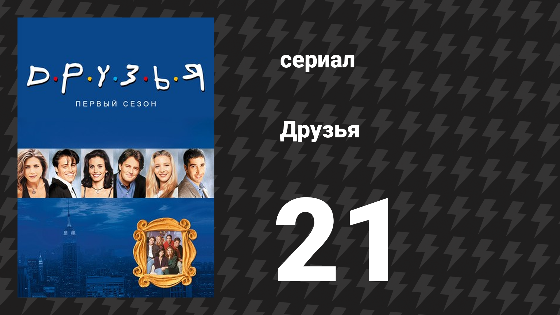 Друзья 1 сезон 21 серия «Эпизод с фальшивой Моникой» (сериал, 1994) смотреть онлайн