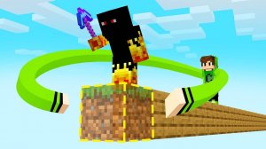 Майнкрафт, но я украл 1 блок у своего друга