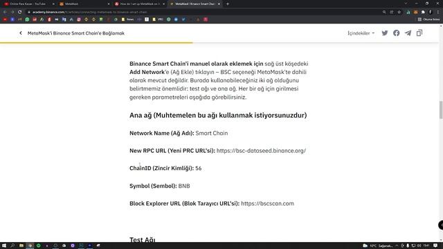 Metamask Cüzdana Ağ Nasıl Eklenir? (Smart Chain, Avalanche, Polygon)