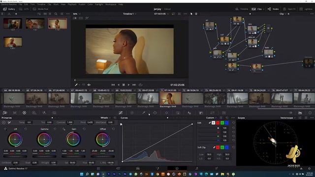 Janjay Music Video Grade Process - Da Vinci Resolve 17.4 смотреть онлайн