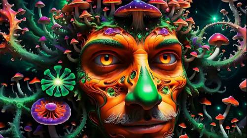 Psychedelic Trance - Magic Mushrooms / Hallucinations mix 2024 (AI Graphic Visuals) смотреть онлайн