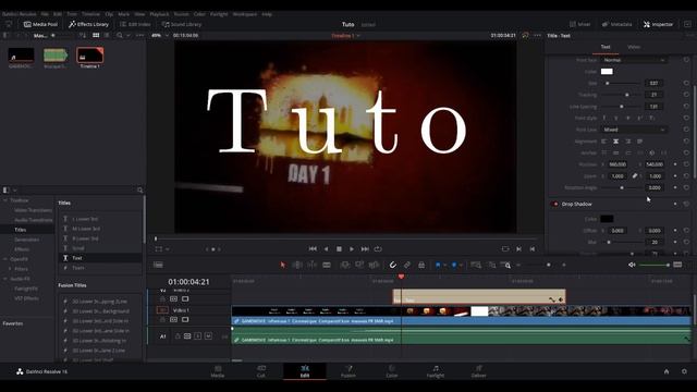 Tuto Davinci Resolve 16.2 : trucs de base смотреть онлайн