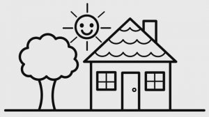 КАК ЛЕГКО НАРИСОВАТЬ ДОМ ДЛЯ СЕМЬИ