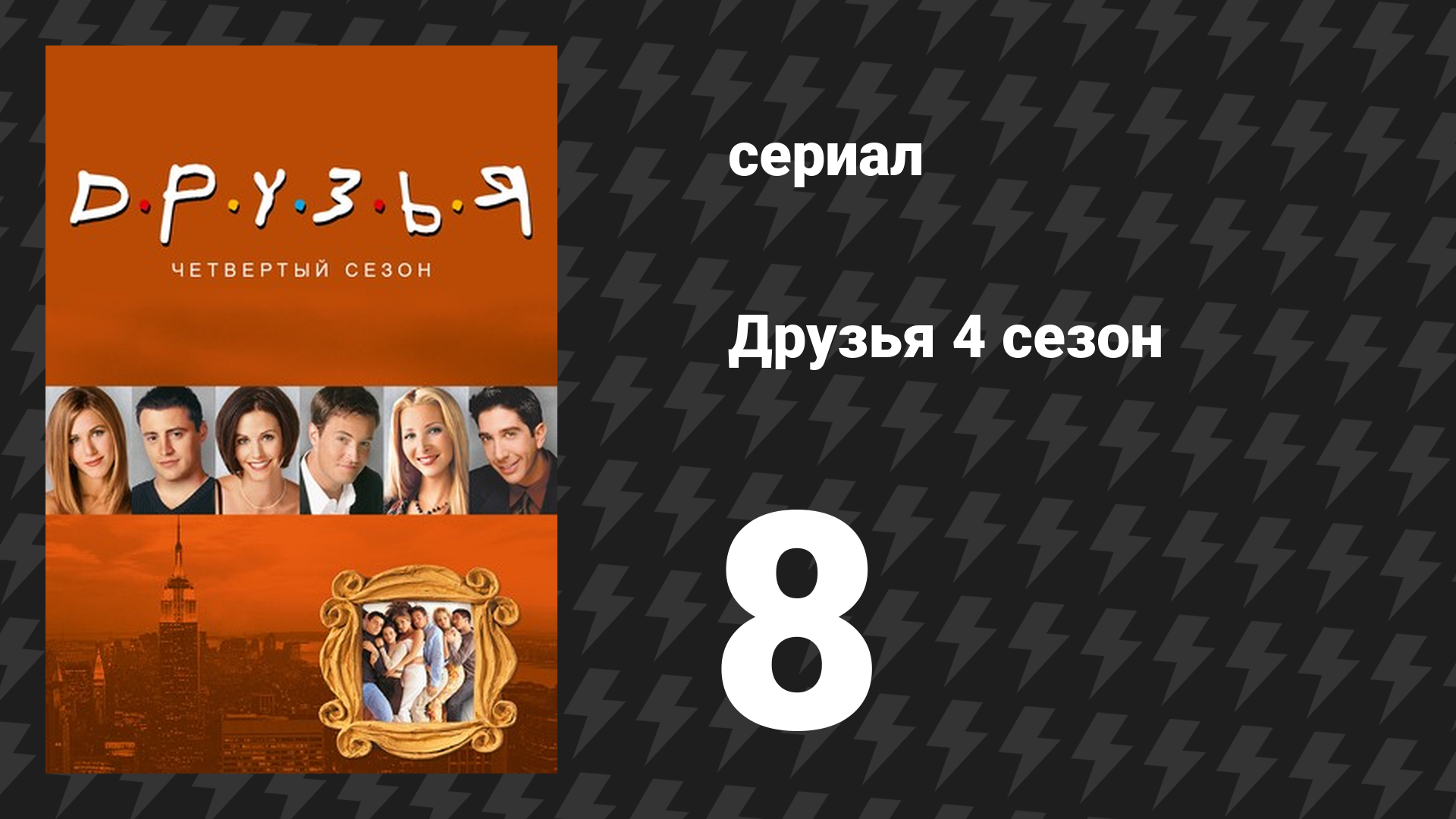 Друзья 4 сезон 8 серия «Эпизод с Чендлером в ящике» (сериал, 1997)