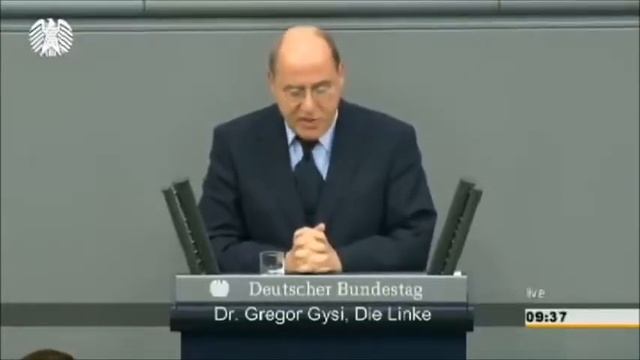 Gregor Gysi 2014 im Bundestag über die Ukraine смотреть онлайн