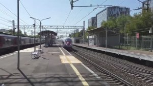 Электропоезд ЭВС2-02 "Сапсан" (ТЧ-10) высокоскоростной поезд №760А Москва - Санкт-Петербург.