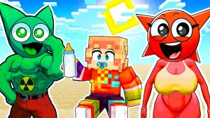 МЕНЯ ПРИЮТИЛИ в СЕМЬЮ СПРУНКОВ! Я СТАЛ РЕБЁНКОМ в МАЙНКРАФТ