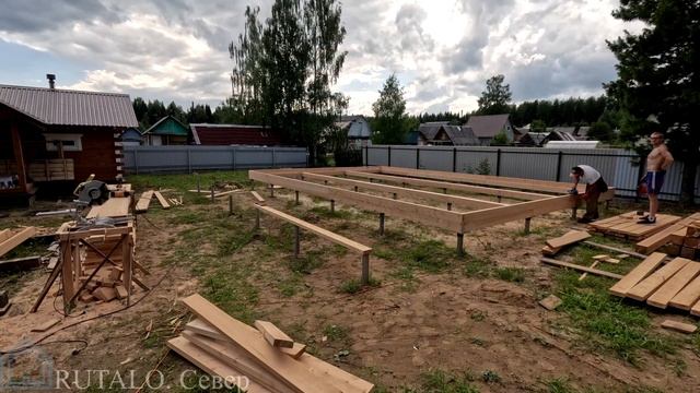 Каркасный дом по проекту КД18-9х10-1Э. День 1 смотреть онлайн