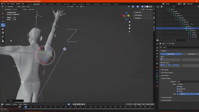 3DS max, Blender, UE 5.1 some staff: Soft selection. Weight paint. Sculpting. Exporting fbx смотреть онлайн
