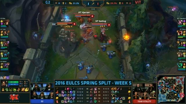 G2 vs VIT - Неделя 5 День 1 смотреть онлайн