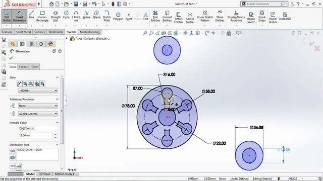 Solidworks 2019 sketch practice tutorial 2 смотреть онлайн