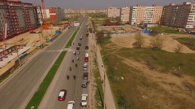 Автопробег в Запорожье с высоты птичьего полета смотреть онлайн