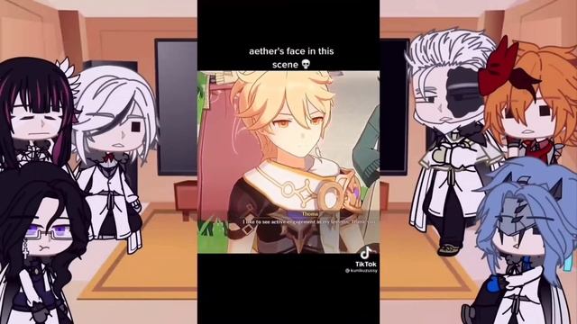 🍁The fatui harbingers react to traveler (Aether) PT-BR|ENG 2/2🍁 // Genshin impact // gacha club смотреть онлайн