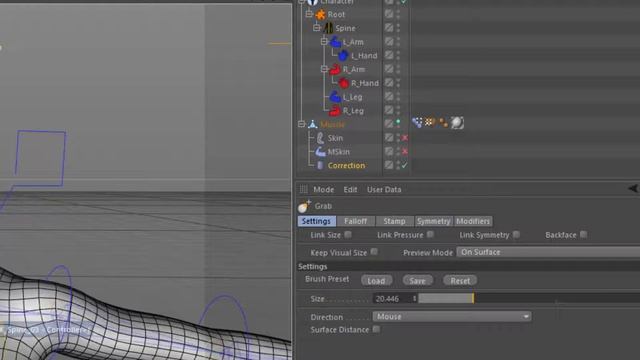 C4D: Sculpting a Pose morph using the sculpting tools смотреть онлайн