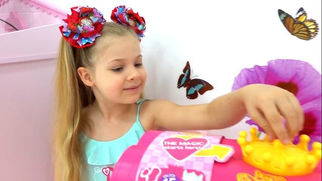 Diana and Roma Big Tiger guards the Music Wishes Box - Adventure Story смотреть онлайн