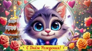 С Днём Рождения! Поздравление Открытка Видео САМАЯ КРАСИВАЯ