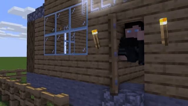 FLEXERON кидает меч в N0ne l Minecraft Анимация смотреть онлайн