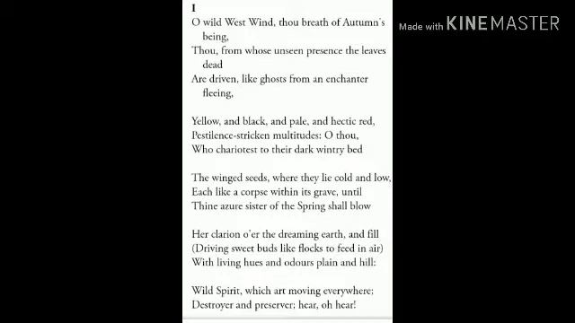 Ode to the West Wind by P.B SHELLEY বাংলাতে Part 1 line by line analysis смотреть онлайн