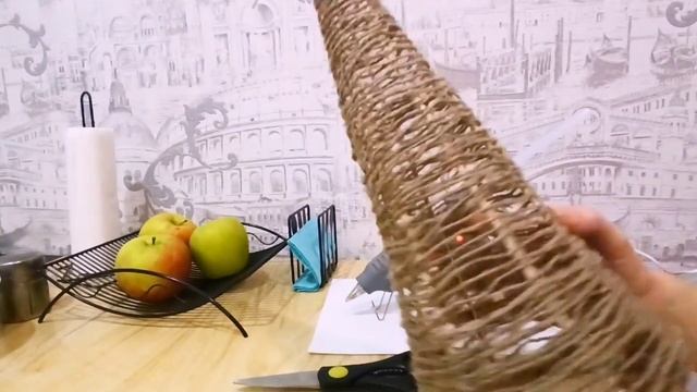 Новогодняя ёлочка из шпажек и шпагата/Новогодний декор - легко и красиво! смотреть онлайн