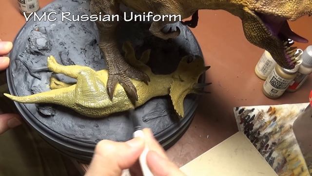 Painting a Tyrannosaurus Rex Dinosaur смотреть онлайн