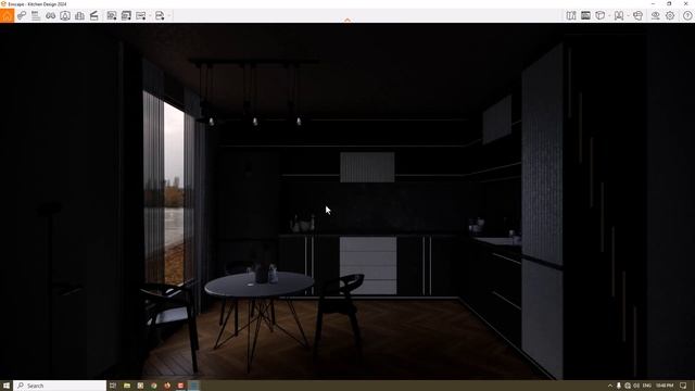 Enscape Ultra Realistic Rendering | Dark Interior