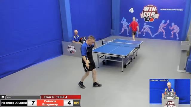 00:20 Новиков Андрей 0-3 Гайнюк Владимир стол 4 ЮГ-4 15.06.2020 смотреть онлайн
