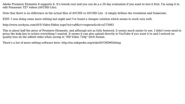 Basic Video Editor For AVCHD Lite Files? (4 Solutions!!)