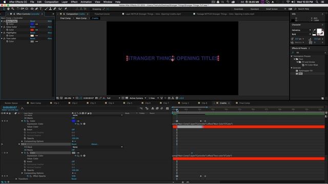 Stranger Things Title Sequence Animation Tutorial - PART 4 of 4 смотреть онлайн
