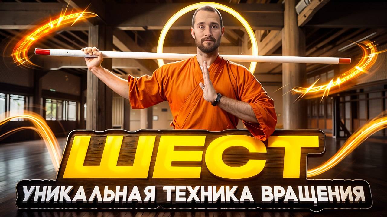 УНИКАЛЬНОЕ ВРАЩЕНИЕ ШЕСТА В КУНГ-ФУ смотреть онлайн
