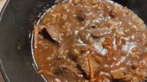 Плов из чёрного риса.Получится вкусный и сытный.