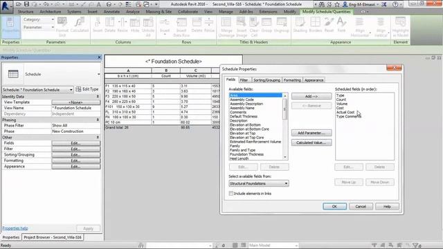 Revit Structure 15 Scheduling 11 Duplicate Schedules смотреть онлайн