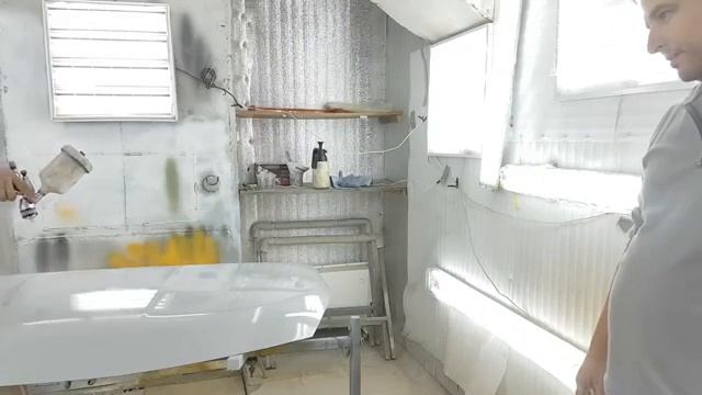 Ремонт капота, грунтование эпоксидным и вторичным грунтом смотреть онлайн