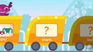 Endless Learning Academy -  Lesson 1 - Word vocabulary + sentences - Yellow Roller coaster