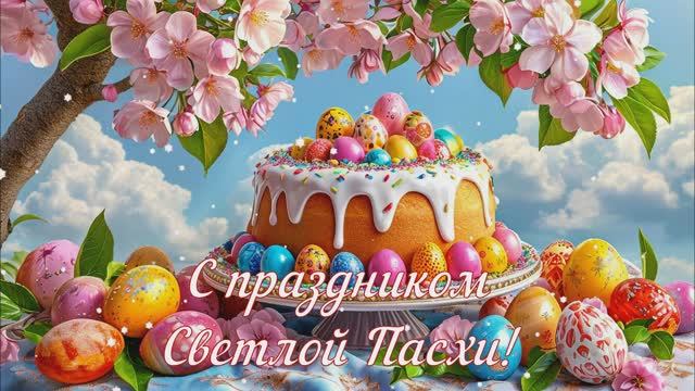 Поздравление! С праздником! Светлая Пасха смотреть онлайн