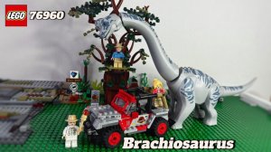 LEGO Jurassic World Brachiosaurus 🦕Discovery 76960. Брахиозавр. Сборка + анимация stop motion.