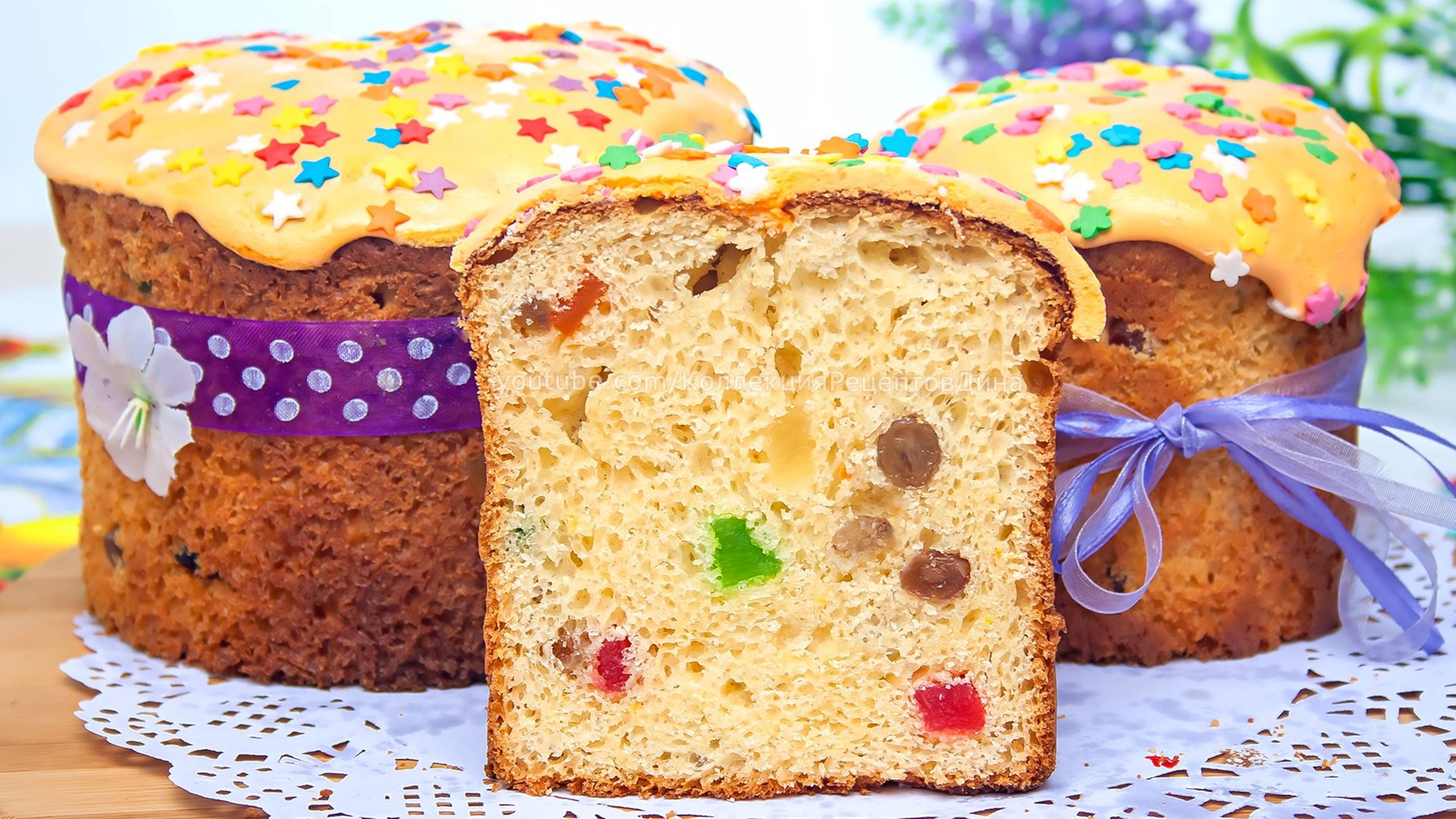 ПАСХАЛЬНЫЙ КУЛИЧ на Александрийском сдобном тесте, кулич на топленом молоке смотреть онлайн